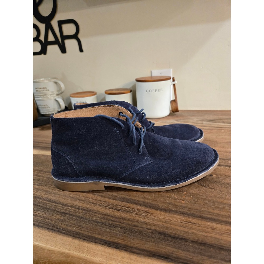 Nunn Bush Mens Dark Blue Suede‎ Chukka Boots Size 9.5 M